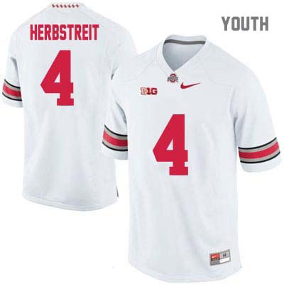 Ohio State Buckeyes Youth Kirk Herbstreit #4 White Authentic Nike College NCAA Stitched Football Jersey GU19A17UR
